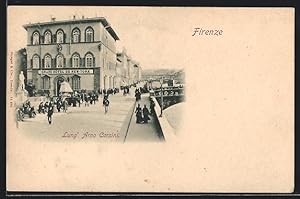 Cartolina Firenze, Grand Hotel de New-York, Lung` Arno Corsini