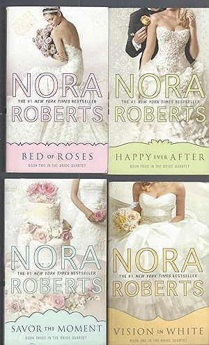 Seller image for The Bride Quartet Complete Paperback Collection 1-4: BED OF ROSES, HAPPY EVER AFTER, SAVOR THE MOMENT, VISION IN WHITE. for sale by Brentwood Books
