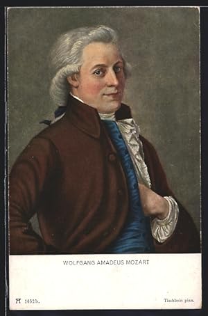 Ansichtskarte Portrait Komponist Wolfgang Amadeus Mozart