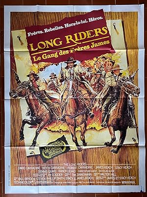 Affiche originale cinéma LONG RIDERS gang des freres james Walter HILL James KEACH 120x160cm
