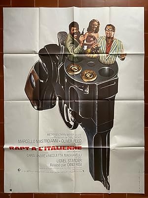 Affiche originale cinéma RAPT A L'ITALIENNE Dino RISI Oliver REED Carole ANDRE 120x160cm