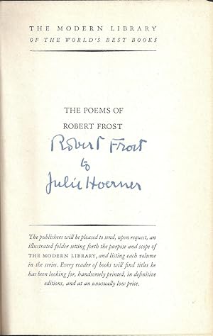 THE POEMS OF ROBERT FROST