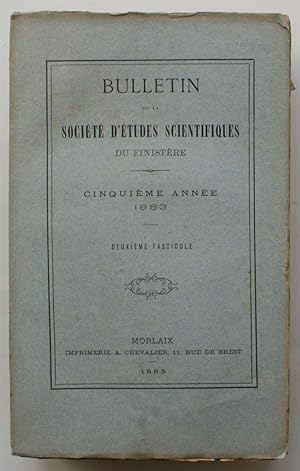 Bulletin de la société d'études du Finistère - Cinquième année - Deuxième fascicule - 1883