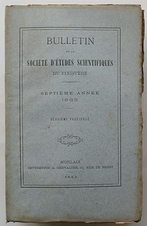 Bulletin de la société d'études du Finistère - septième année - Deuxième fascicule - 1885