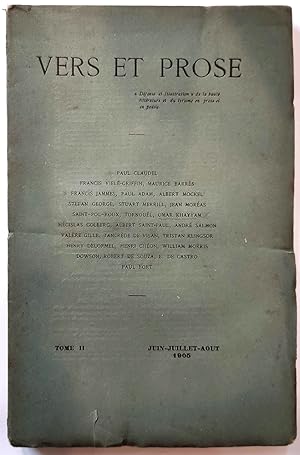 Image du vendeur pour Vers et prose "dfense et illustration" de la haute littrature et du lyrisme en prose et en posie. Les potes fantaisistes. Neuvime anne. T. XXXV Octobre-Novembre-Dcembre 1913 mis en vente par Librairie Lis Tes Ratures