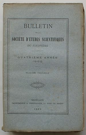 Bulletin de la société d'études du Finistère - Quatrième année - Deuxième fascicule - 1882