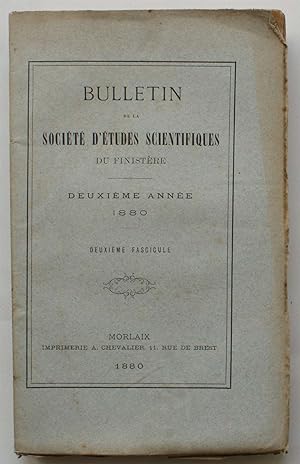 Bulletin de la société d'études du Finistère - Deuxième année - Deuxième fascicule - 1880