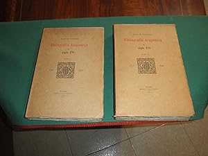 Bibliografia aragonesa del siglo XVI ( 1501 - 1550 ) y ( 1551 - 1600 ). 2 Volumenes