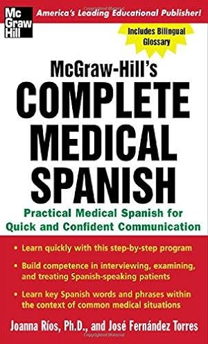 Bild des Verkufers fr McGraw-Hill's Complete Medical Spanish zum Verkauf von WeBuyBooks