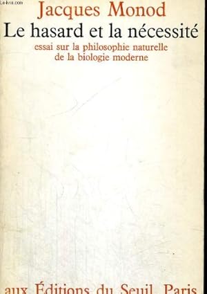 Bild des Verkufers fr Le hasard et la ncessit : essai sur la philosophie naturelle de la biologie moderne zum Verkauf von Ammareal