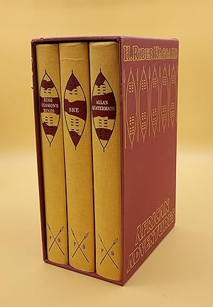 Bild des Verkufers fr African Adventures: King Solomon's Mines; She; Allan Quatermain (3 volumes in a slipcase) zum Verkauf von Ken Sanders Rare Books, ABAA