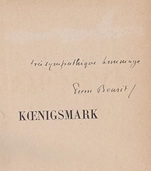 Image du vendeur pour Koenigsmark mis en vente par Ammareal