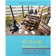 Bild des Verkufers fr Active Reading Skills Reading and Critical Thinking in College zum Verkauf von eCampus