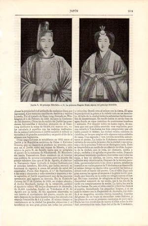 Bild des Verkufers fr LAMINA V37379: Principe Hirohito y princesa Nagako Kumi zum Verkauf von EL BOLETIN