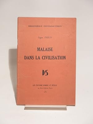 Image du vendeur pour Malaise dans la civilisation. Traduit par M. et Mme Odier. mis en vente par L'Ancienne Librairie