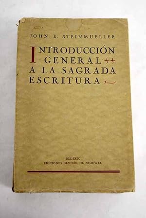 Imagen del vendedor de Introduccin general a la Sagrada Escritura a la venta por Alcan Libros