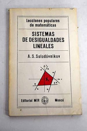 Seller image for Sistemas de desigualdades lineales for sale by Alcan Libros