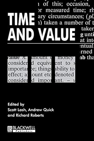 Imagen del vendedor de Time and Value (Cultural Values S) a la venta por WeBuyBooks