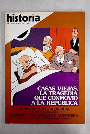 Bild des Verkufers fr Historia 16, Ao 1983, n 82:: Casas Viejas: cincuenta aniversario de la tragedia que min a la II Repblica; Euskadi: la huelga del 1 de mayo de 1947; El bienio progresista, 1854-1856; El embajador de Cromwell, asesinado en Madrid: el proyecto de alianza hispano-ingls deriv hacia una nueva guerra; La asistencia a los pobres en la Catalua medieval; Esparta: un pueblo de guerreros; Esparta: todo por el Estado; Esparta: la ciudad y la cultura; El New Deal de Roosevelt, la gran ilusin zum Verkauf von Alcan Libros