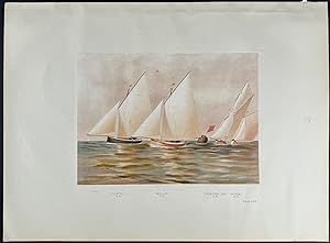 Yachts called "Princess Ida, Clutha, Acorn, Mollie"