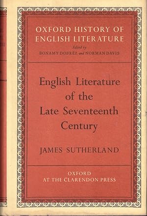 English Literature of the Late Seventeenth Century [Oxford History of English Literature]