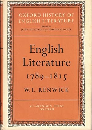 Bild des Verkufers fr English Literature 1789-1815 [Oxford History of English Literature] zum Verkauf von Kenneth Mallory Bookseller ABAA