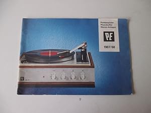 Katalog PE 1967/68 Plattenspieler Phonokoffer Stereo-Anlagen