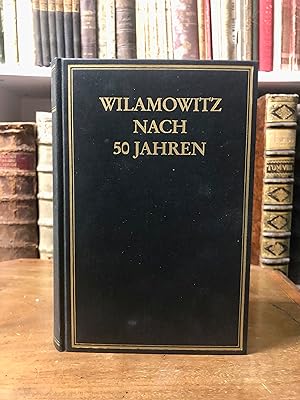 Seller image for Wilamowitz nach 50 Jahren. for sale by Antiquariat Seibold
