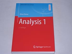 Bild des Verkufers fr Analysis 1. (Mathematik fr das Lehramt) (German Edition) zum Verkauf von Der-Philo-soph