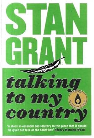 Image du vendeur pour Talking to My Country. mis en vente par City Basement Books