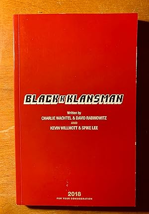 Immagine del venditore per BLACKkKLANSMAN: For Your Consideration - Best Adapted Screenplay, 2018 venduto da Samson Books