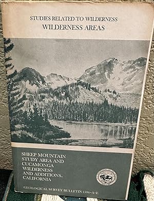 Imagen del vendedor de Mineral Resources of the Sheep Mountain Study Area and Cucamonga Wilderness and Additions, California a la venta por Crossroads Books
