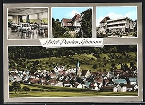 Immagine del venditore per Ansichtskarte Krnbach bei Bretten, Hotel-Pension Lehmann, Ortsansicht aus der Vogelschau venduto da Bartko-Reher