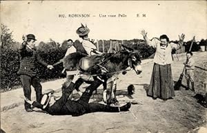 Ansichtskarte / Postkarte Robinson Hauts de Seine, Eine echte Schaufel