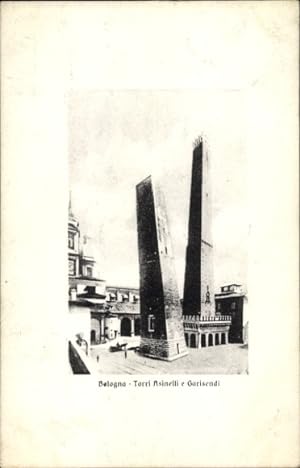 Bild des Verkufers fr Ansichtskarte / Postkarte Bologna Emilia Romagna, zwei Trme, Asinelli, Garisenda zum Verkauf von akpool GmbH
