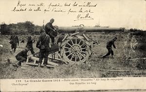 Bild des Verkufers fr Ansichtskarte / Postkarte Der Groe Krieg 1914, Rimailho-Feldkanone zum Verkauf von akpool GmbH