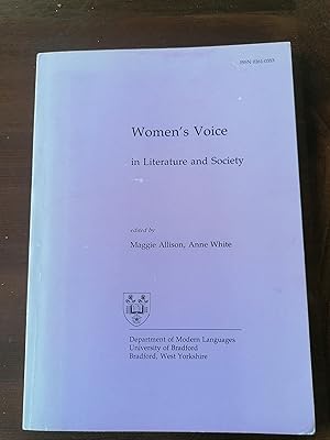Seller image for Women's Voice in Literature and Society for sale by Aegean Agency