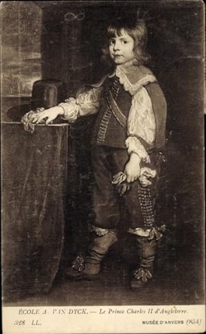 Künstler Ansichtskarte / Postkarte School A. van Dyck, Prinz Karl II. von England