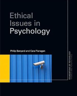 Bild des Verkufers fr Ethical Issues in Psychology (Foundations of Psychology) zum Verkauf von WeBuyBooks
