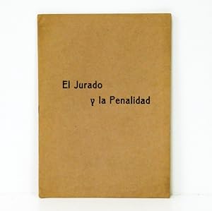 Imagen del vendedor de El jurado y la penalidad. a la venta por Librera Berceo (Libros Antiguos)