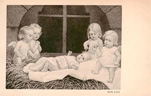 Postkarte Carte Postale 73950637 Kinder Child Enfants Engel Baby Meta Loewe