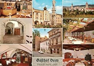 Postkarte Carte Postale 73952744 Freistadt Muehlviertel Oberoesterreich AT Gasthof Deim Zum Golde...