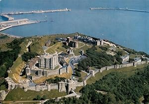 Postkarte Carte Postale 73951614 Dover Kent UK Castle aerial view