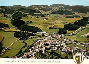 Postkarte Carte Postale 73953733 Koenigswiesen Oberoesterreich AT Fliegeraufnahme