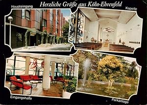 Postkarte Carte Postale 73953810 Ehrenfeld Koeln St Franziskus Hospital Haupteingang Kapelle Eing...