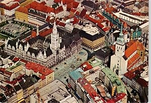 Postkarte Carte Postale 73951095 Muenchen Marienplatz und Rathaus