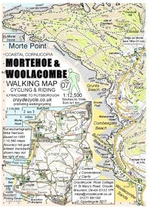 Imagen del vendedor de Mortehoe and Woolacombe Walking Map: Ilfracombe to Putsborough: 07 a la venta por WeBuyBooks
