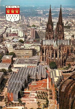 Postkarte Carte Postale 73951400 Koeln Rhein Dom mit Wallraf Richards Museum