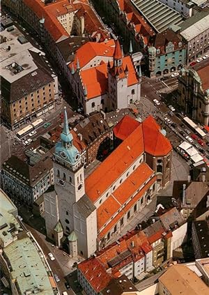 Postkarte Carte Postale 73951024 Muenchen Turm Alter Peter und St. Peterskirche