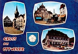 Postkarte Carte Postale 73954397 Ottweiler Rathausplatz Schlosshof Rathaus